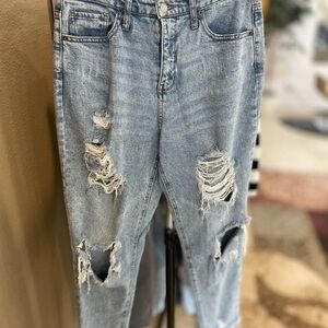 Wild Fable Ripped Light Blue Boyfriend Jeans